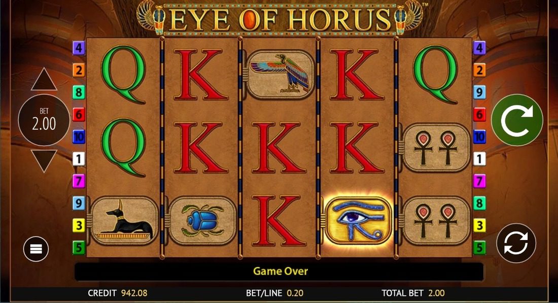 Игровой автомат онлайн Eye of Horus в казино Миллион